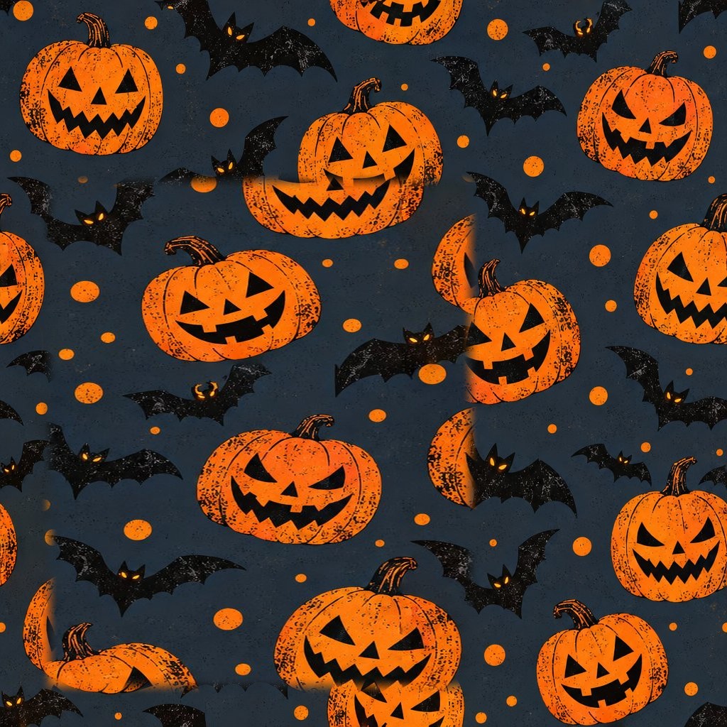 WPAY DROP0007- Seamless Halloween Patterns — Seamless Pattern Tile 06