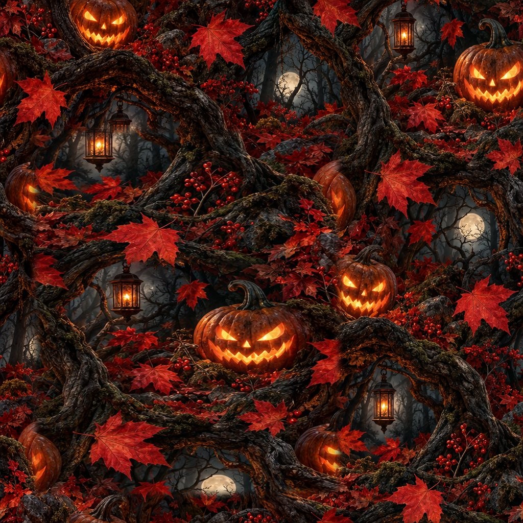 WPAY DROP0009- Seamless Halloween Patterns — Seamless Pattern Tile 07