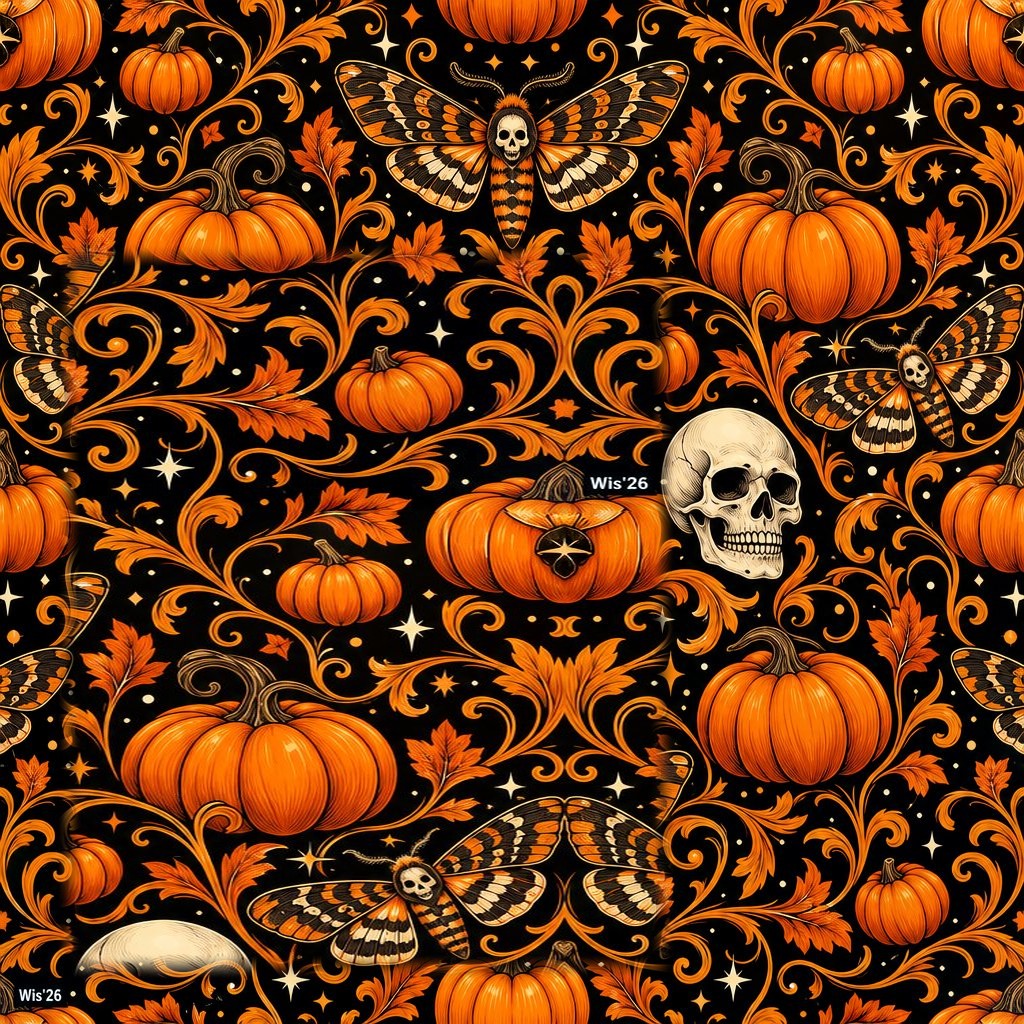 WPAY DROP0007- Seamless Halloween Patterns — Seamless Pattern Tile 02