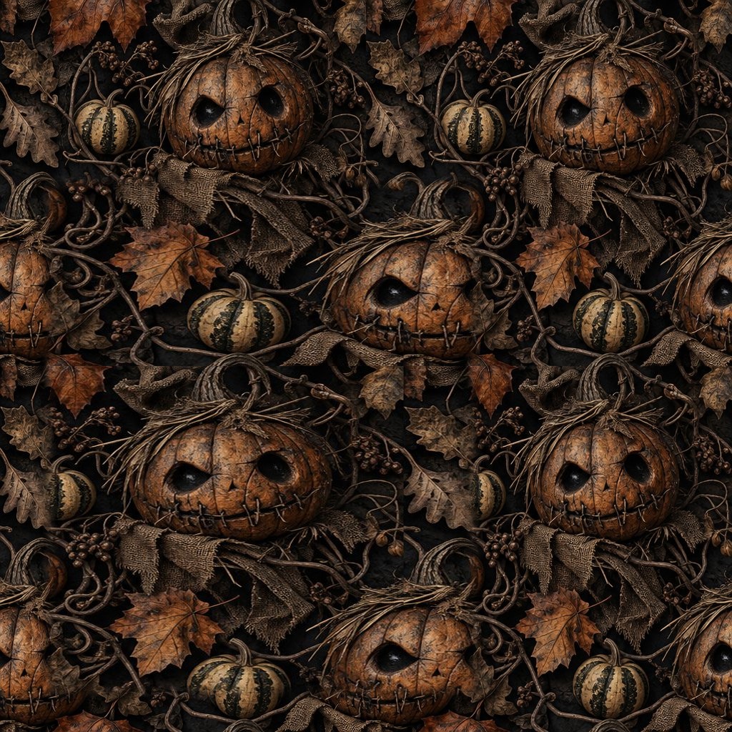 WPAY DROP0011- Halloween Seamless Patterns — Seamless Pattern Tile 04
