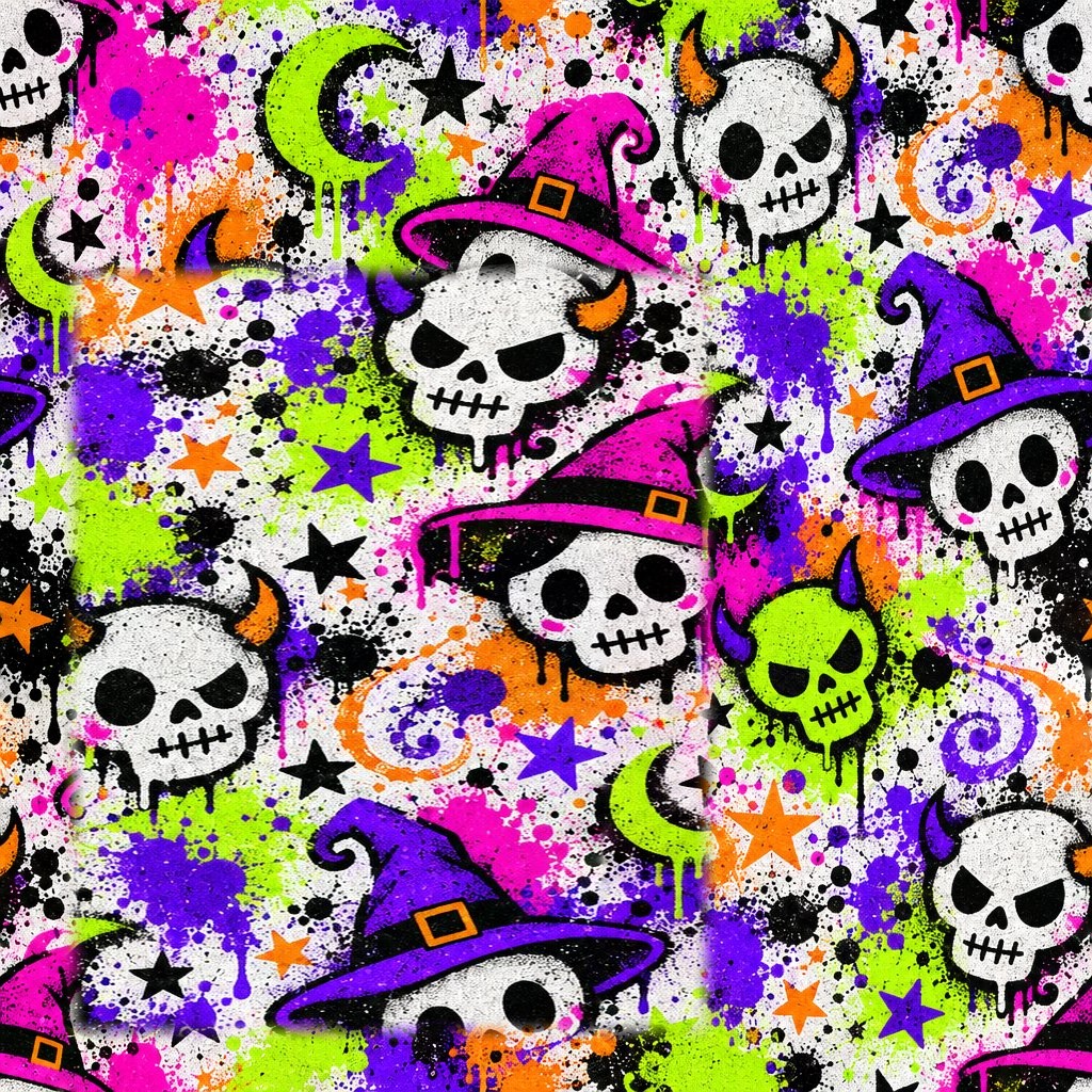 WPAY DROP0008- Seamless Halloween Patterns — Seamless Pattern Tile 09