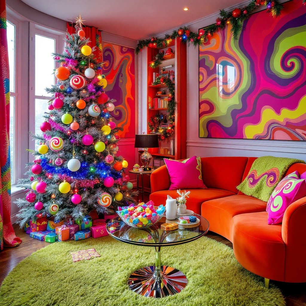 Retro Christmas Decoration Ideas: 17 Groovy 1970s Christmas Interior Ideas That Will Transform Your Home